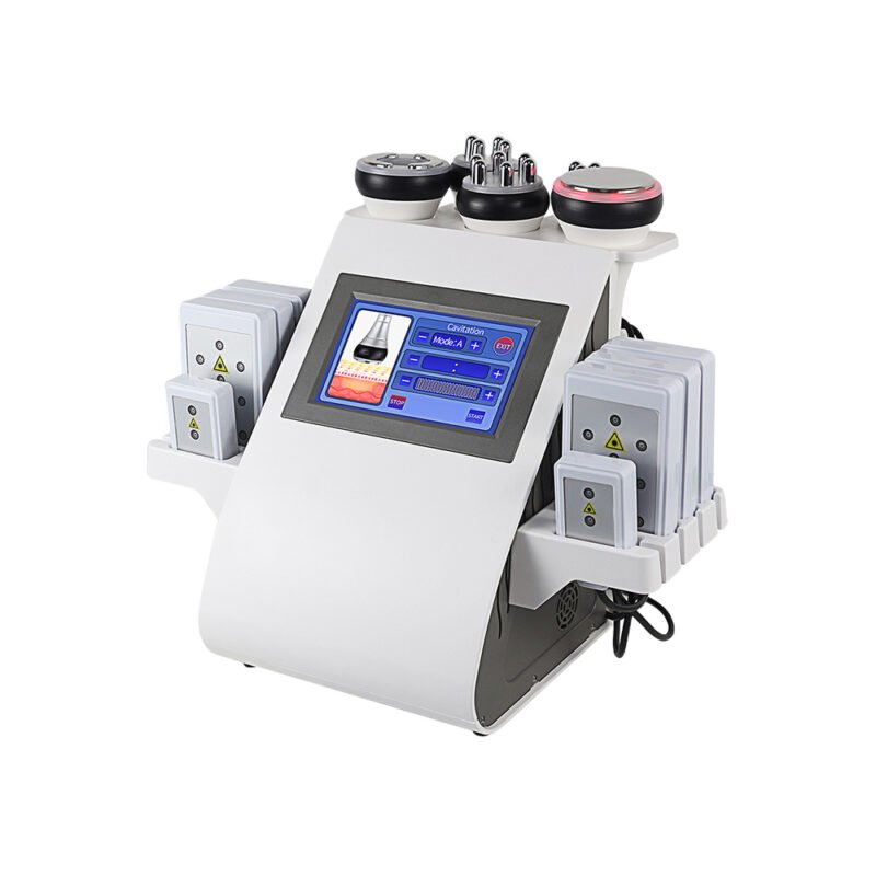 6 in 1 Ultrasonic Cavitation Machine Vacuum Radio Frequency Facial Lifting Anti-wrinkle Beauty Anti-cellulite Body Weight Loss Slim Device