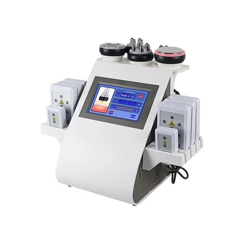 6 in 1 Ultrasonic Cavitation Machine Vacuum Radio Frequency Facial Lifting Anti-wrinkle Beauty Anti-cellulite Body Weight Loss Slim Device