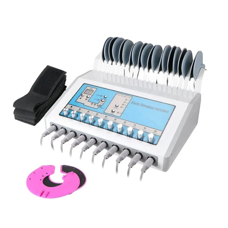 Electrical Muscle Stimulation Device Bio Microcurrent Body Shaper Electro Estimulador With 10 Pairs Pads