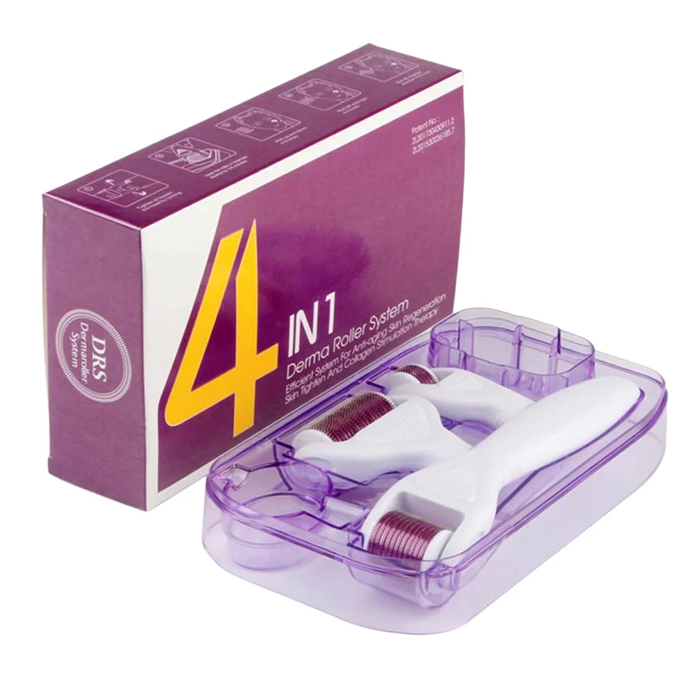 Derma Roller for Face and Body 4 in 1 Titanium Microneedling Roller Kit Micro Needle Dermaroller