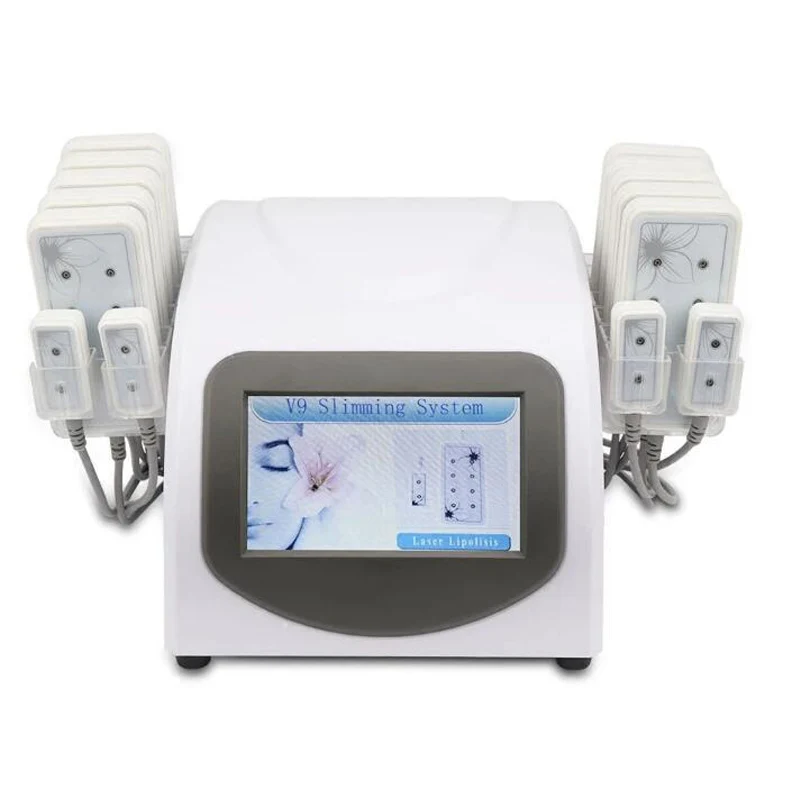 Professional 14-Paddle 650nm Diode Lipolaser Slimming Machine – Non-Invasive Fat Reduction & Body Contouring